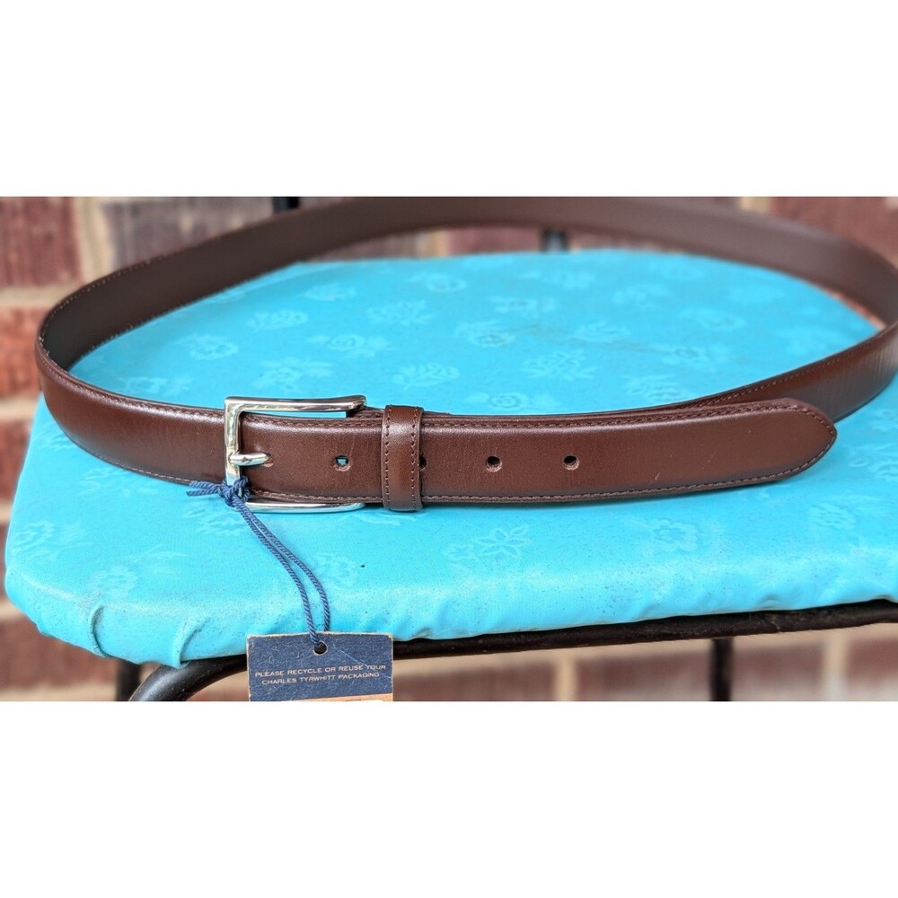 Charles Tyrwhitt Chocolate Brown Italian Leather Formal Belt -Sz 42